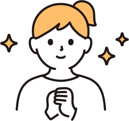 笑顔の女性