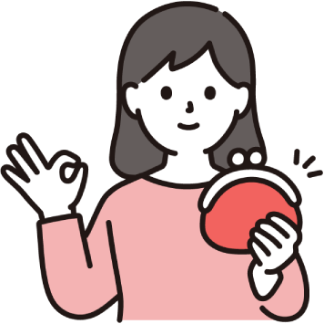 OKサインの女性
